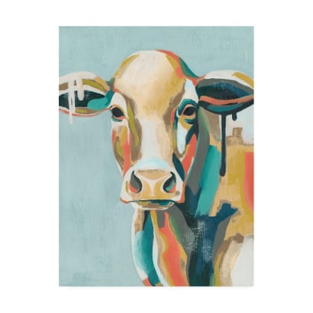 Grace Popp 'Colorful Cows I' Canvas Art,18x24